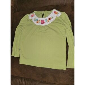 Gymboree‎ woodland friends green floral top size 4